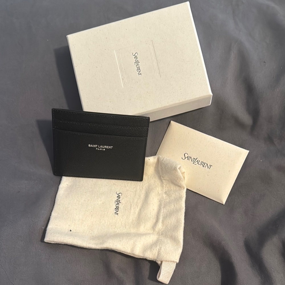 Saint Laurent Black  Card Holder